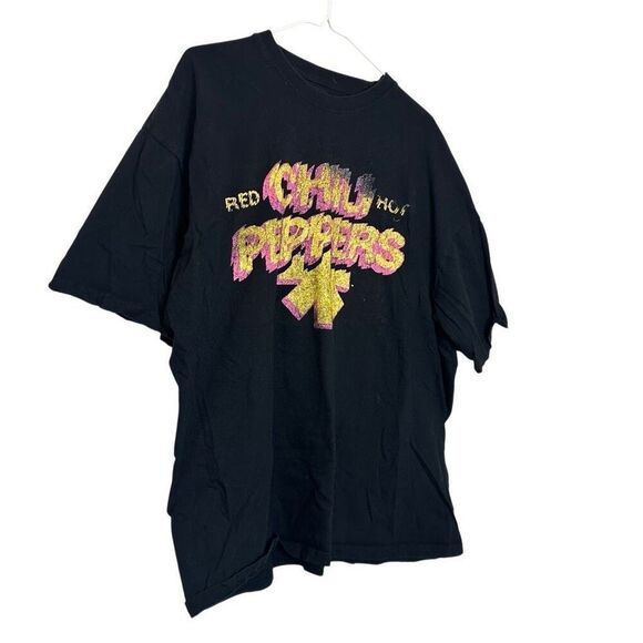 Red Hot Chili Peppers Crew Neck Short Sleeve Graphic Band Merch Tee Black XL - Picture 2 of 4